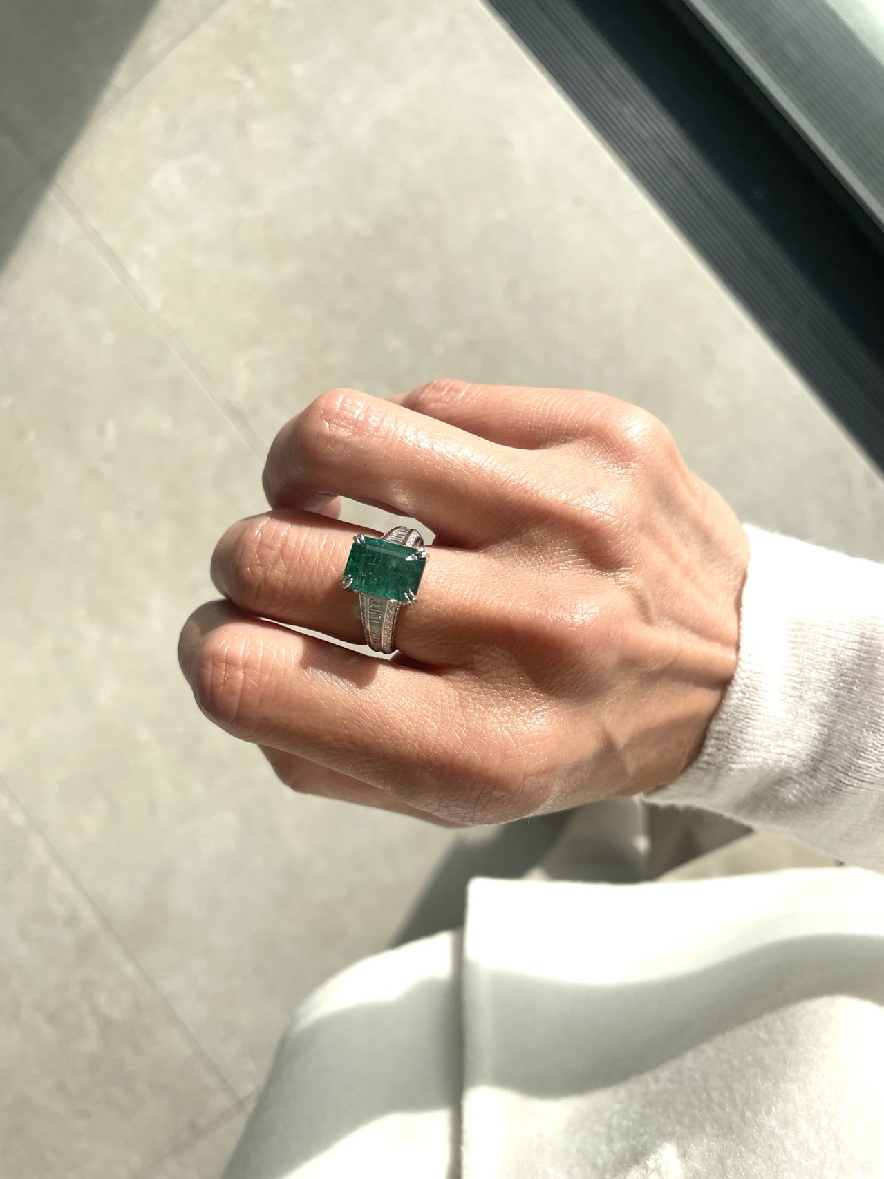 Emerald Diamond Ring