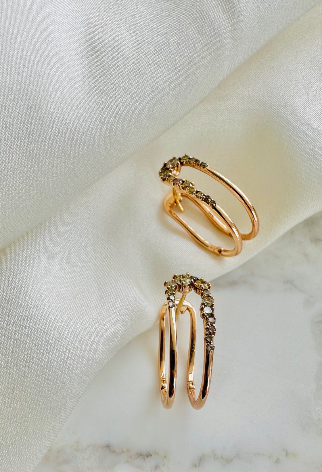 Brown Diamonds Earrings