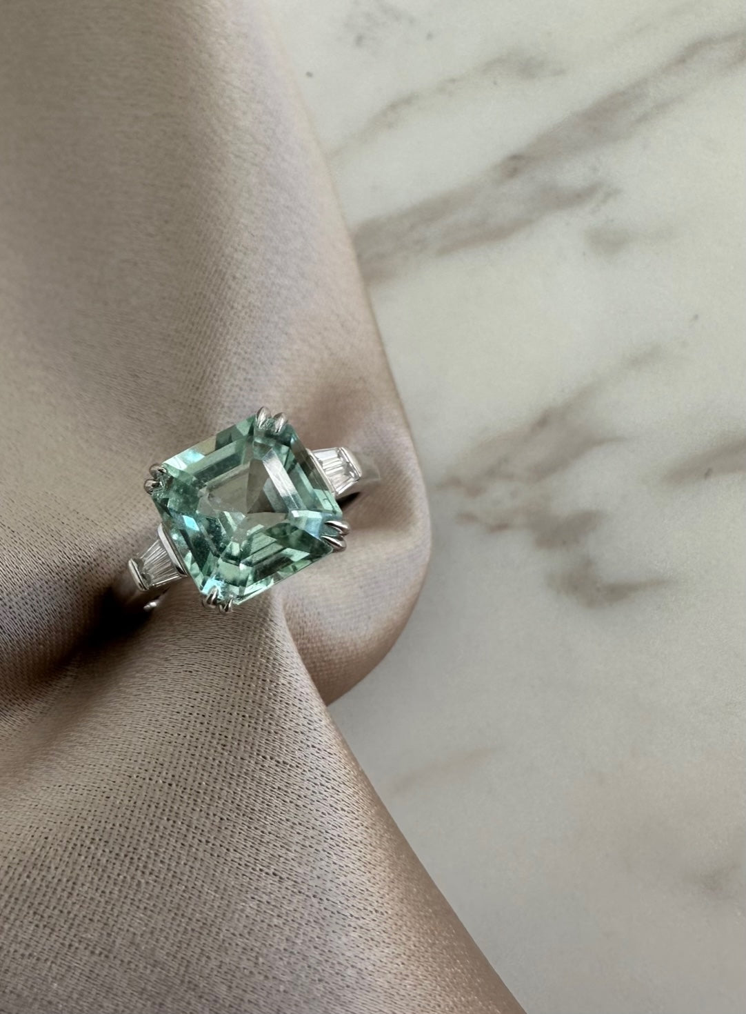 Tourmaline Diamond Ring