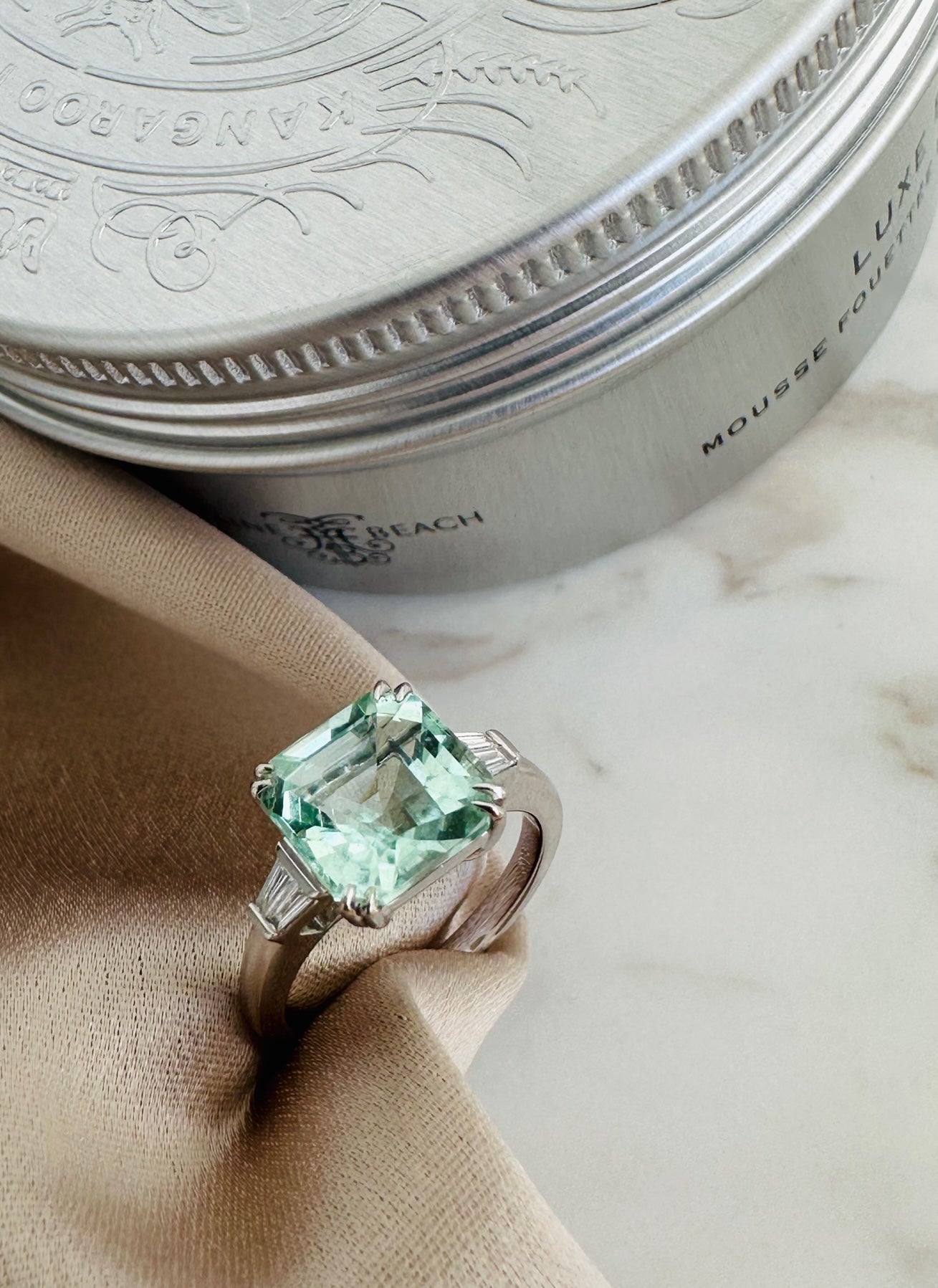 Tourmaline Diamond Ring