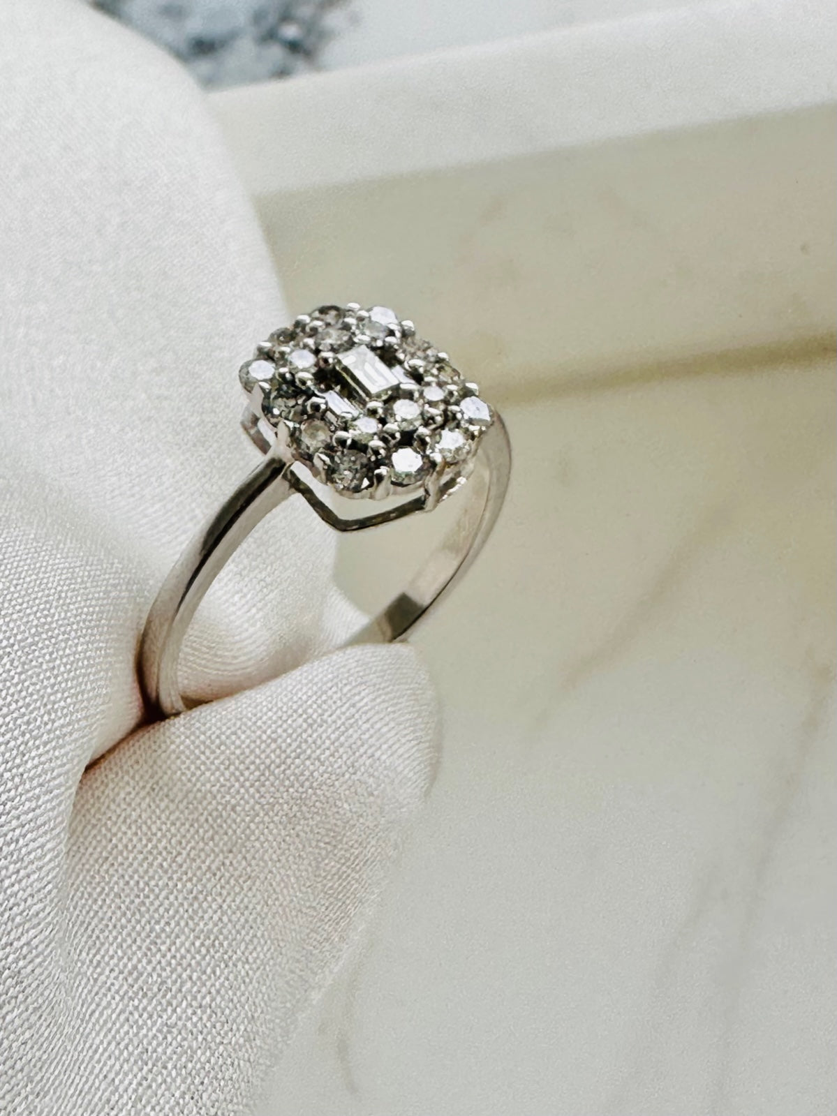 Cluster Diamond Ring