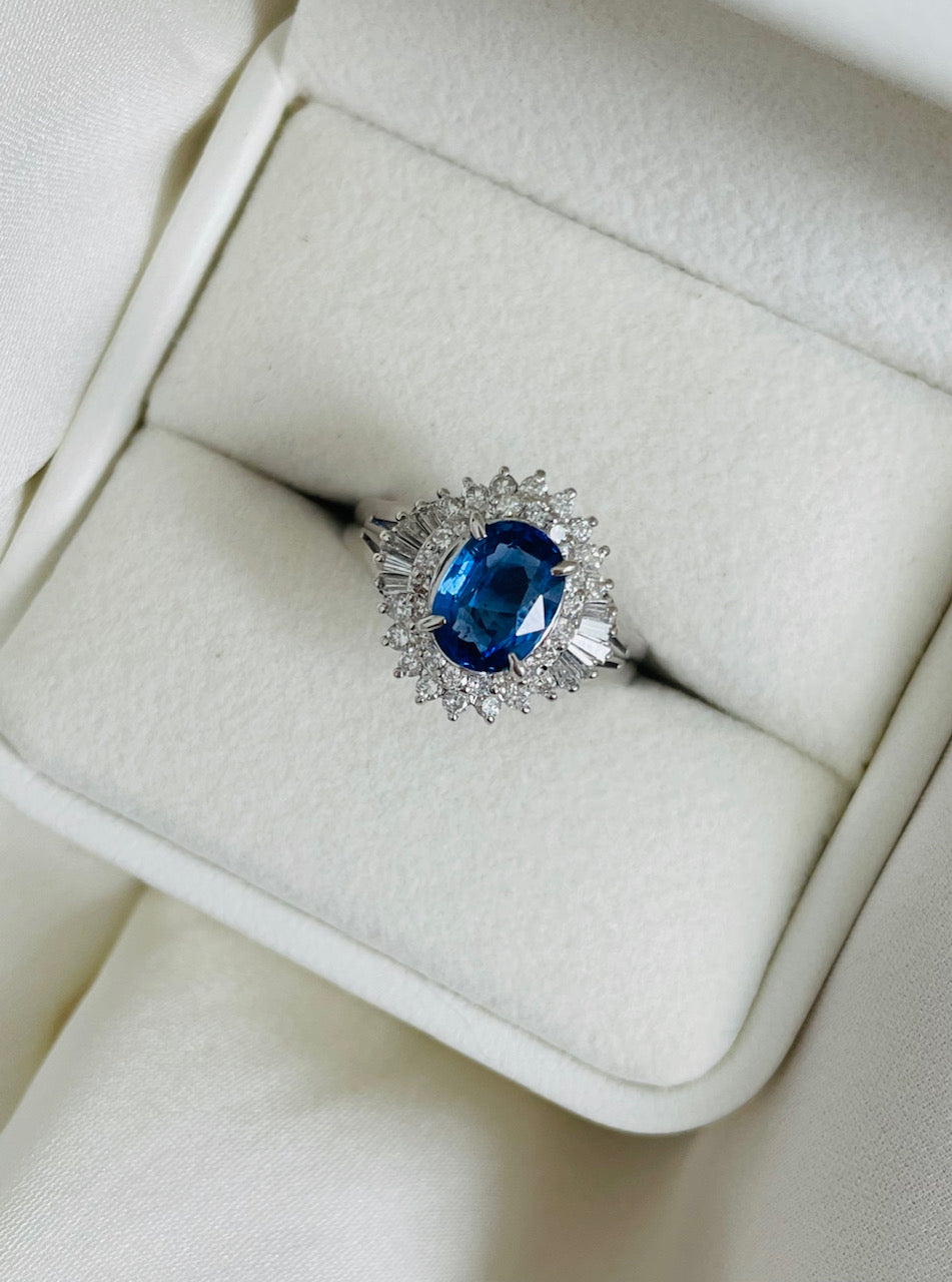 Sapphire Diamond Ring