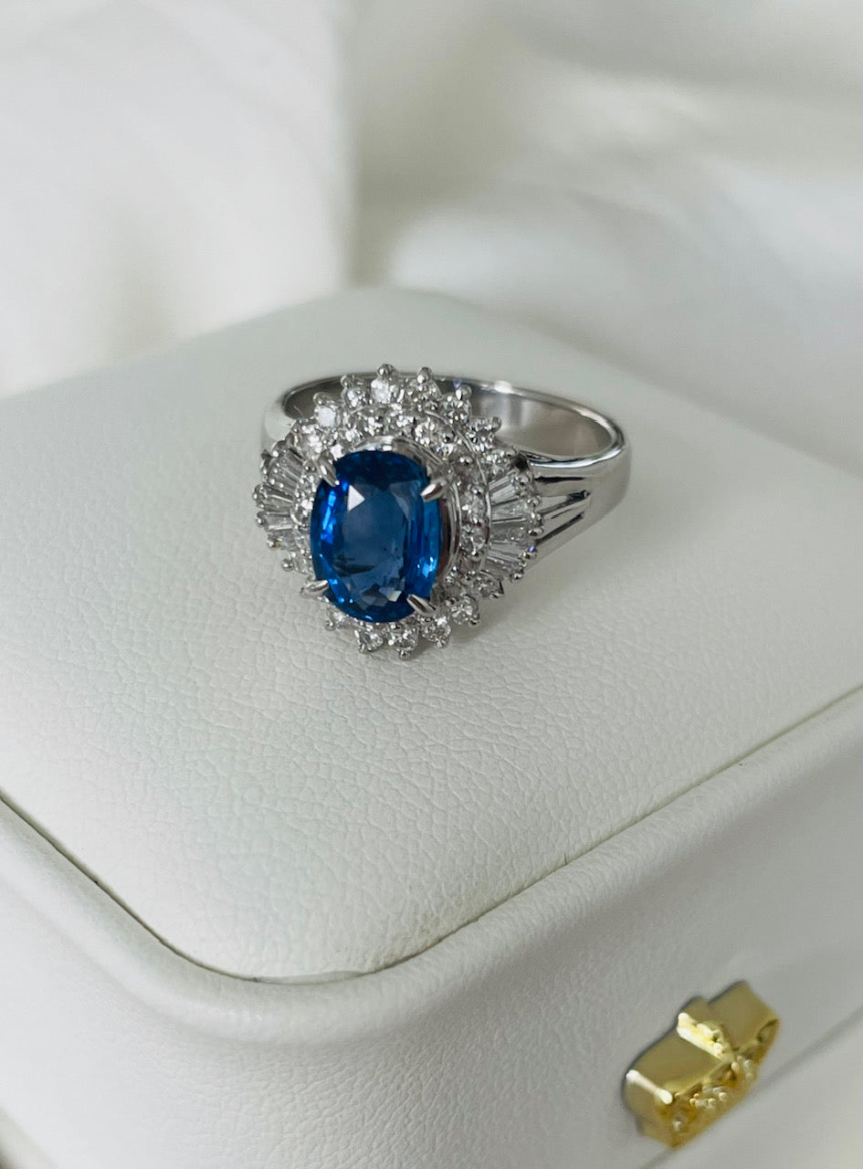 Sapphire Diamond Ring