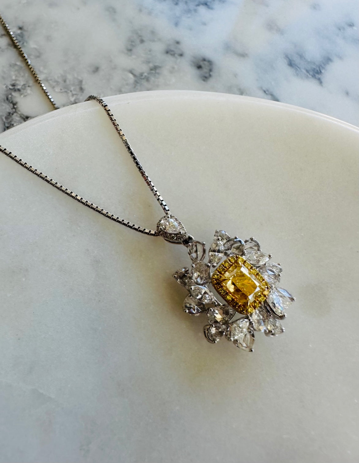 Yellow Diamond Pendant