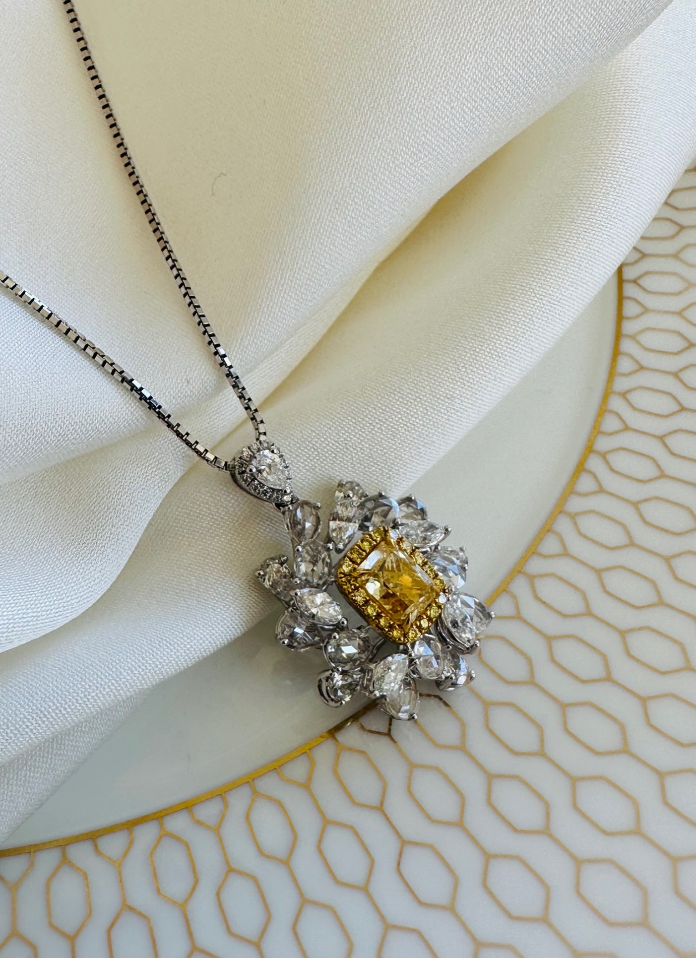 Yellow Diamond Pendant