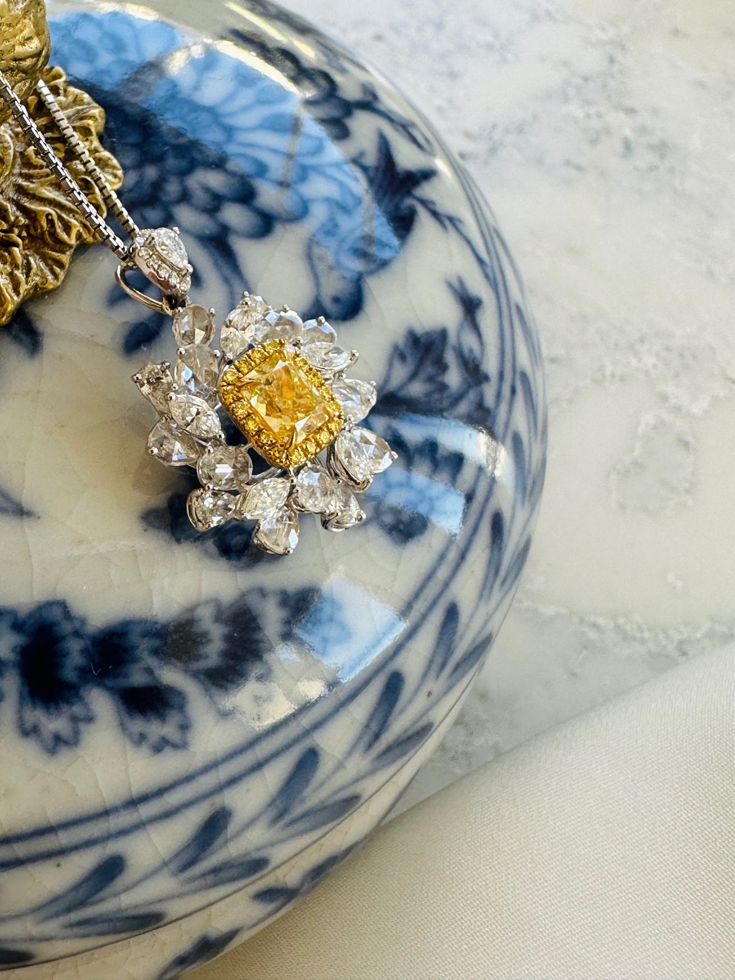 Yellow Diamond Pendant