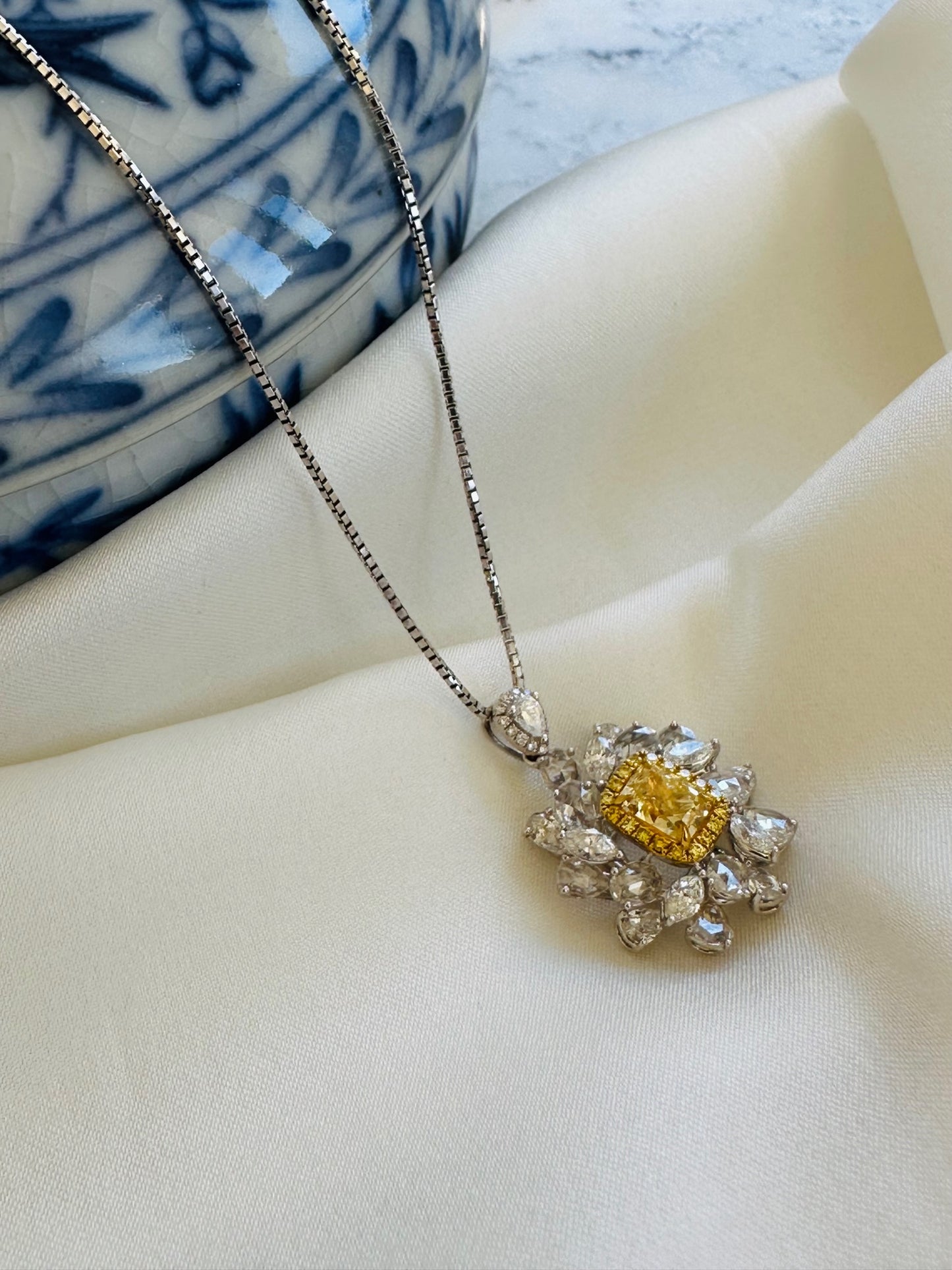 Yellow Diamond Pendant