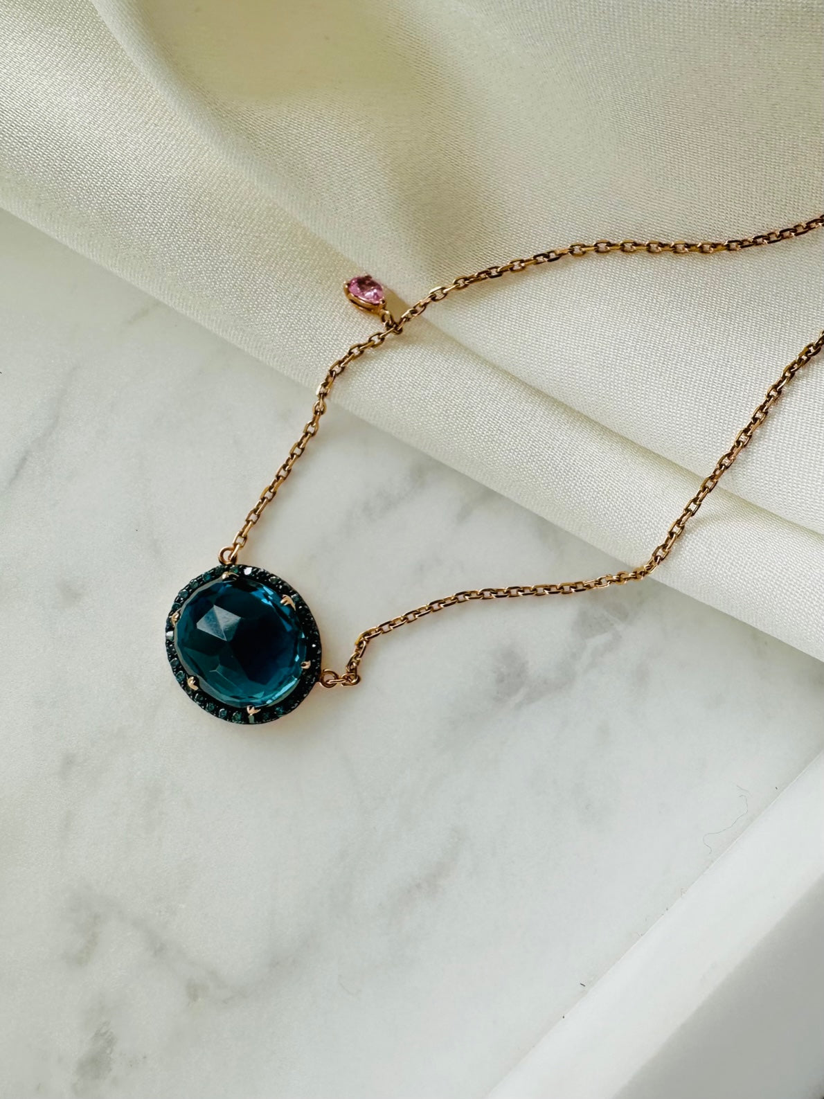 London Blue Topaz Necklace