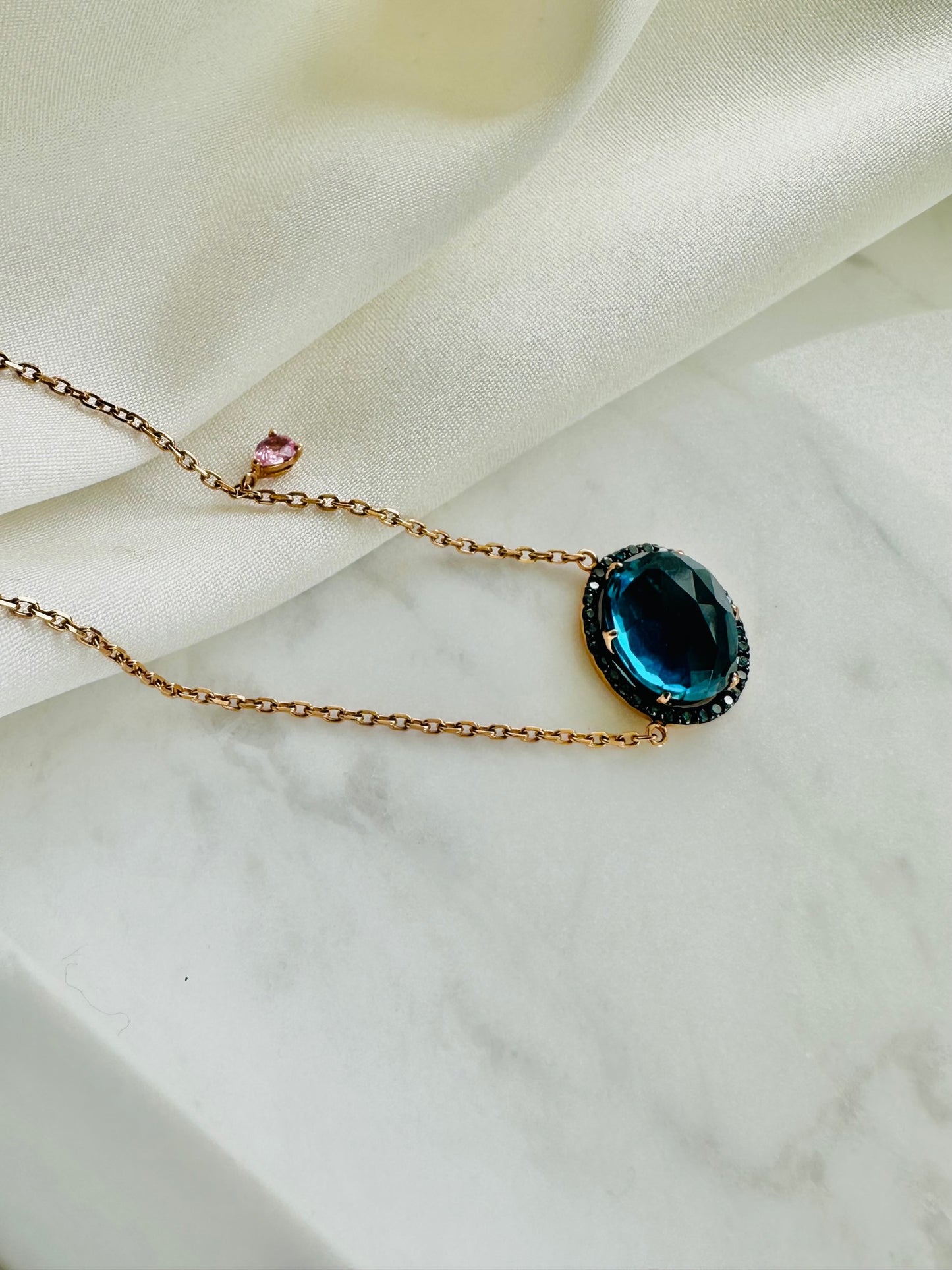 London Blue Topaz Necklace