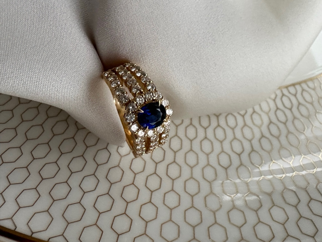 Sapphire Diamond Ring