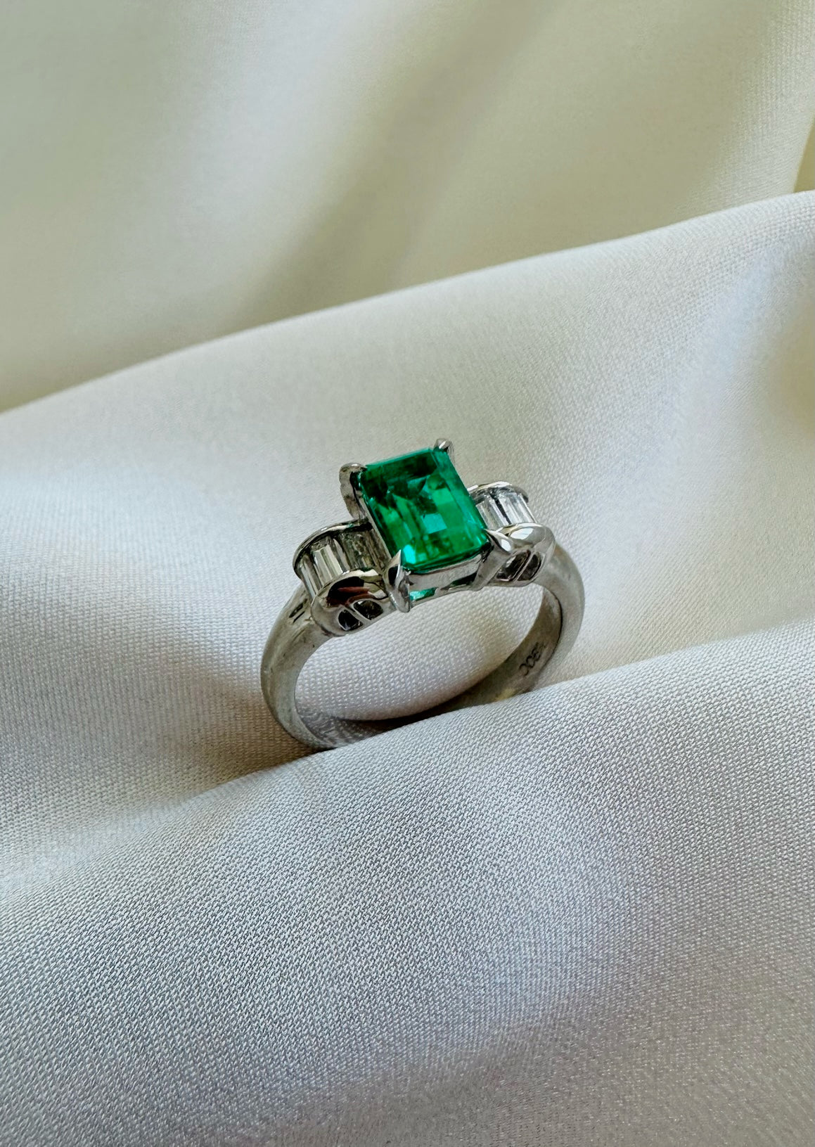 Emerald and Diamond Ring